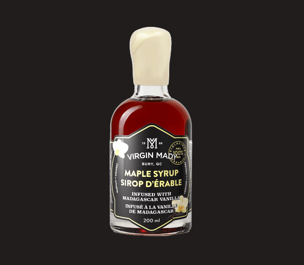 Sirop d’érable infusé à la vanille de Madagascar
