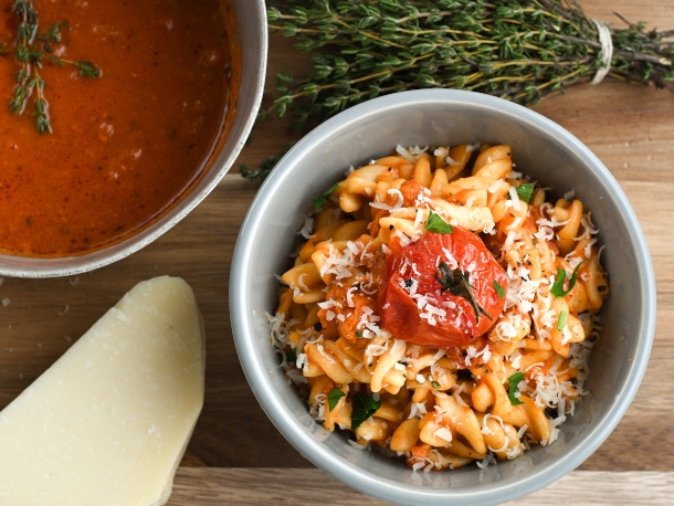 Fusillis sauce rosée