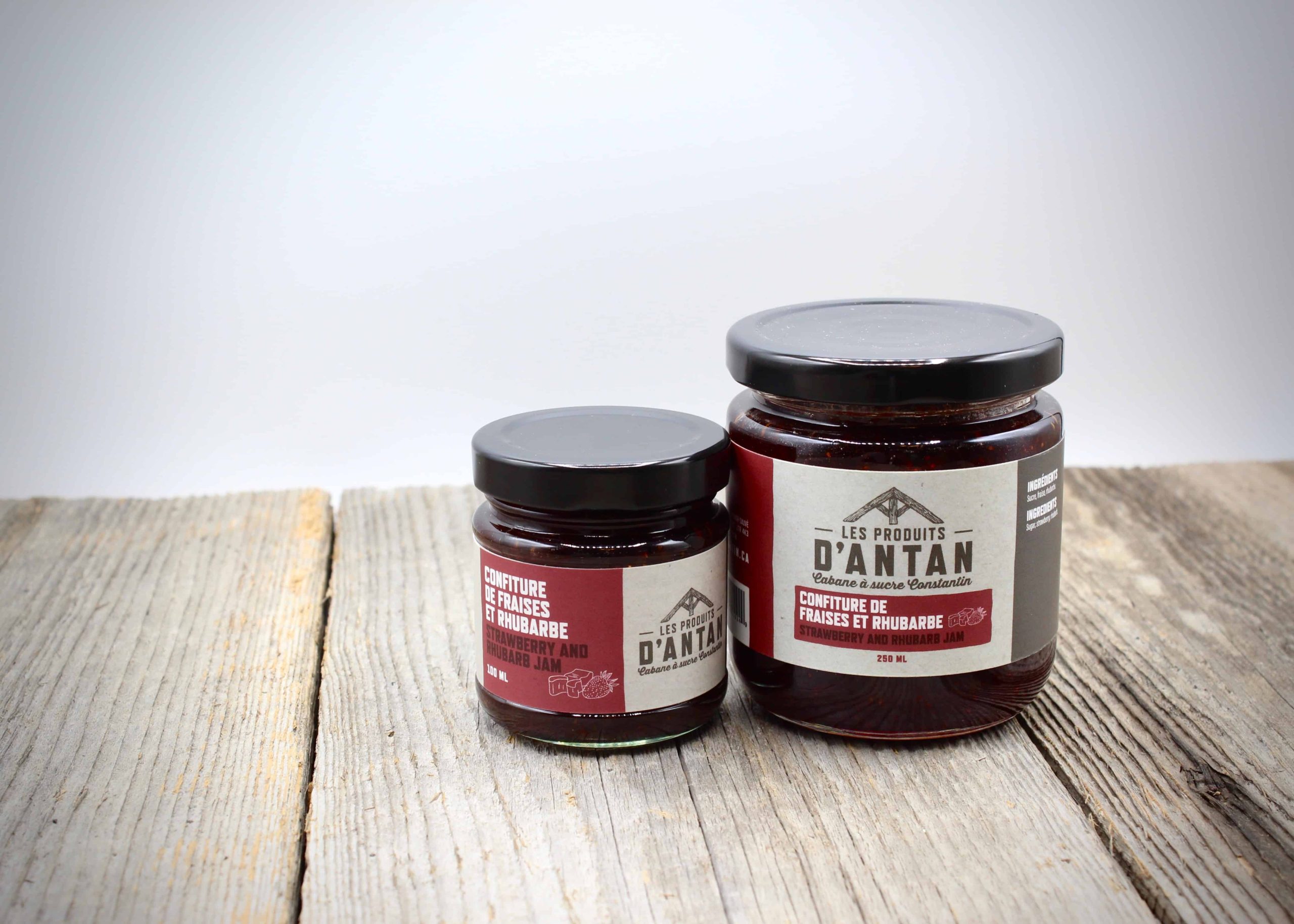 Confiture de fraises et rhubarbe